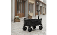 All-Terrain Camping Wagon Heavy Duty Collapsible Wagon Large Capacity Folding Utility Cart Portable for Campers, Picnics, Shopping