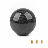 Adapter Sleeves Threaded Gear Selector Knob Woven-Look Carbon Fiber Gear Selector Knob