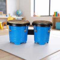 Tunable Bongos Glossy Bongo Drums Sturdy Bongo Pair Portable for Rhythm Practice, Home Play