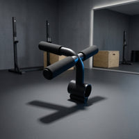 Angled   Attachment Handle with Padded Grips Comfortable  Matte Dark Fitness Attachment for Weightlifters