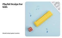 Compact and Portable 10-Hole Harmonica Long-Lasting Beginner's Harmonica Educational Kids Mouth Organ for Beginners, Travel, School