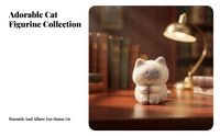Cartoon Cat Figurine Random Design Cute Cat Everyday Life Figure Hidden Edition Perfect Gift for Young Adults, TV Cabinet
