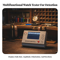 Built-in Display Watch Timegrapher Desktop Watch Timing Machine White Precision Device Rectangular