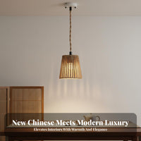 Woven Paper Rope Hanging Lamp Handwoven Rustic Simplicity Design Ceiling Lamp Indoor Lighting Minimalist Design