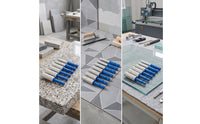 6 Pieces Abrasive Diamond Hole Saw Brazed Hole Saw with Hex Shank Secure Dry Drill Bit Long-Lasting for Tilers, DIYers
