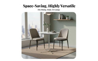 Contemporary Circular Dining Table Lamp Luxury Small Space Dining Table Rounded Edges Home Furniture for Cafe Owners, Homeowners, Kitchen, Living Room