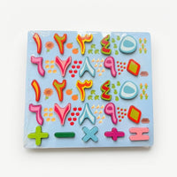 Hands-on Wooden Puzzle with Arabic Numerals Child-Centered Number Puzzle Colorful Educational Board Interactive for Preschoolers
