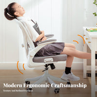 Height Adjustable Ergonomic Computer Chair effortless Rolling Casters Ergonomic Mesh workplace Chair spinerest support rotating Seat Breathable spinerest for Students, Home Users, distance Workers, Study Room, Bedroom