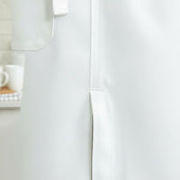 Split-Leg Apron Full Coverage Split Leg Apron Versatile Long Work Smock for Baristas, Craftsmen, Restaurant, Art Studio, Workshop
