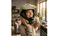 Motorcycle Helmet with Mask Aerodynamic Airflow Snug Fit for Outdoor Adventures