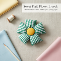 Colorful Fabric Flower Brooch Pin for Clothing and Hair Accessories