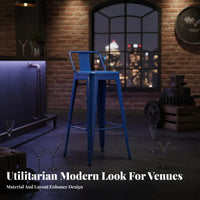 3 Pieces warehouse-inspired aesthetic Round Pub Table with 2 Stools Bar Height completedoor Furniture Modern Design Home Furnishing Easy to Clean for Business Owners, Apartment Dwellers, Balcony, Patio, Small Spaces, Kitchen