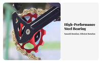 Rear Derailleur Pulley Steel Bearing Cycle Guide Wheel Bike Pulley Wheel Wide Compatibility Bike Guide Wheel Sealed