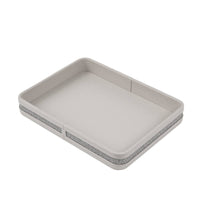 Rectangular Tray Premium Tray with Raised Sides Easy to Clean Desktop Organizer for Vanity