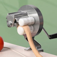 Hand-Crank Pasta Maker Compact Manual Pasta Appliance Detachable for Home Cooks