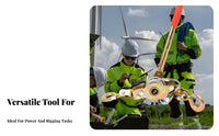 Non-Slip Handle Wire Rope Tensioner Safety Latch Hooks Ratchet Puller for Riggers, Workshops, Fencing, Vehicle Recovery