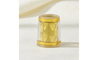 10 Pieces Diamond Pattern Ferrule Easy to Install Gilded Golf Ferrule Decorative Golf Club Shaft Caps