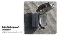 Dustproof Outdoor Electrical Socket Retardant Waterproof Outlet Box Easy to Install for Bathroom, Charging Station, Balcony