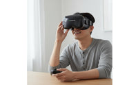 Private Home Theater 3D Movie Headset Adjustable VR Headset Controller Control Included Head Mounted Display Anti-Blue Light for Gamers, Gaming