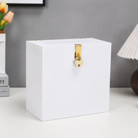 Acrylic Wedding Card Box, Decorative Container for Party Candy, Cajas de Acetato Transparente with