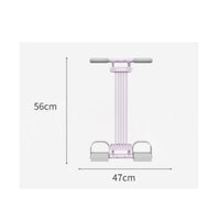 Full Body Workout Pedal Resistance Band Multifunctional Elastic Pull Rope Exerciser Portable Chest Expander Puller Comfortable Foam Handles for Women, Beginners, Home, Gym, Office