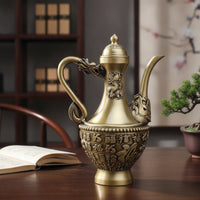 Beverage Pot Ornament Traditional Chinese Decorative Beverage Pot Retro Pitcher for Tabletop, Tea Room