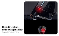 Bike Waterproof Power-Retaining Cycle Rear Light High Brightness for Mountain Bikers, Road Cyclists, Commuting, Outdoor, Backpack