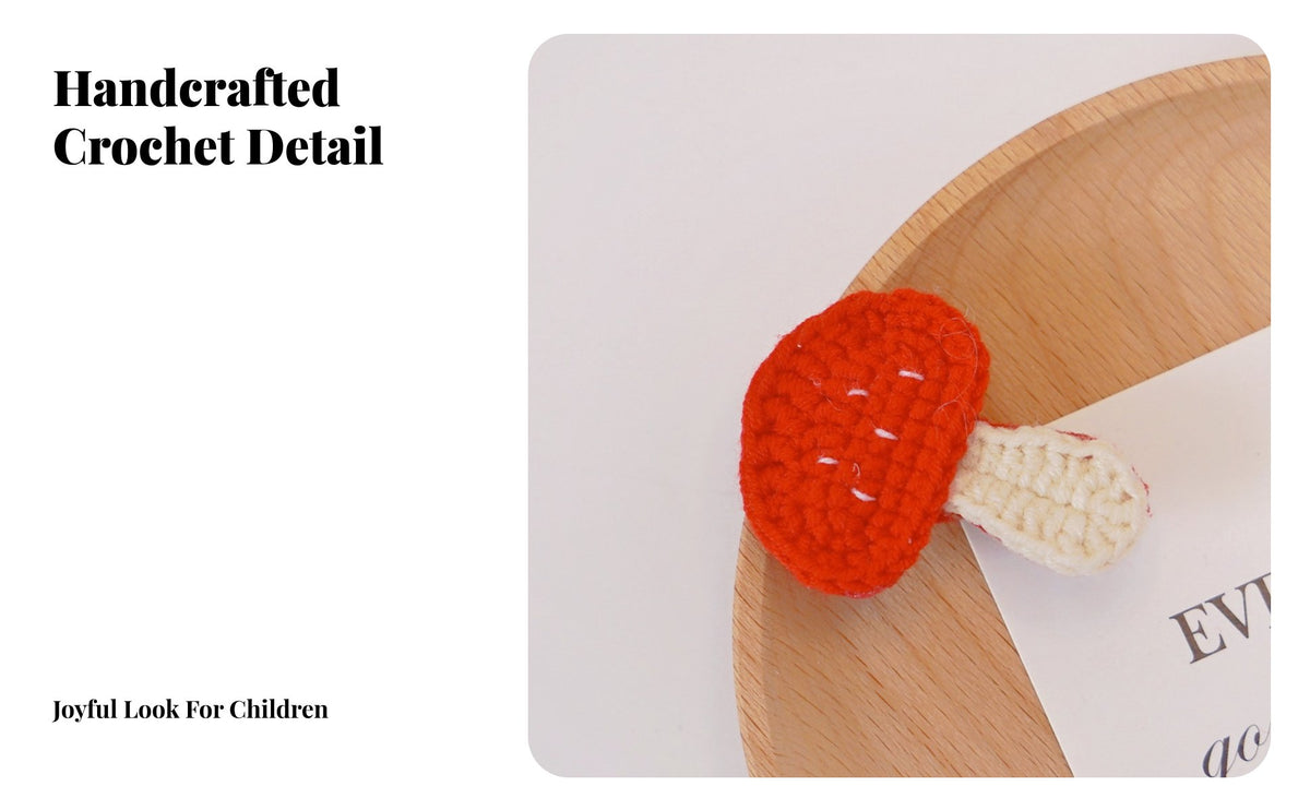Crochet Fruit Hair Clip Crocheted Knitted Vegetable Barrette Handmade Cartoon Food Hair Pin for Children, Young Children, Daily Wear, Parties, Photo S