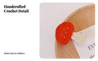 Crochet Fruit Hair Clip Crocheted Knitted Vegetable Barrette Handmade Cartoon Food Hair Pin for Children, Young Children, Daily Wear, Parties, Photo S