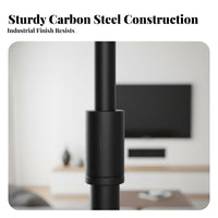 Stable Base Adjustable Speaker Stand Easy Assembly Surround Sound Speaker Stand Carbon Steel Construction Audio Accessory Space-Saving Design for Home Theater Enthusiasts, Audiophiles, Media Room