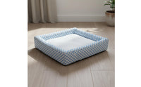 Washable Dog Bed Removable Cover Square Dog Bed Warm Washable Sleeping Mattress for Small Dogs