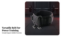 Heavy-Duty Support Belt Hook-and-Loop Closure Gym Support Belt Padded Sports Gear Breathable Mesh for Weight Training