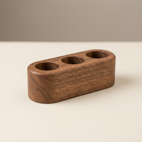 Wooden Essential Oil Holder, Desk Organizer Stand, Multi-Hole Display Rack, Solid Wood Storage Box, Home Spa Organizer