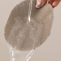 Bath Scrubber with Loop Handle Textured Silicone Bath Pad Gentle