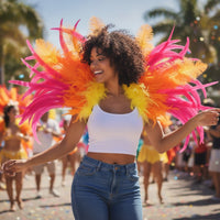 Feather Shoulder Accessory Colorful Feather Shrug Shoulder Strap Dramatic for Festivals