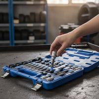 30 Pieces Alternator Pulley Remove Install Tool Kit Compatible Alternator Pulley Tool Kit Portable for Technicians