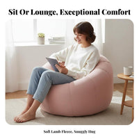 2-Person Capacity transformable Bean Bag Lie-Flat Teardrop Bean Bag snug Design Floor Chair Soft Fabric for partners, Adults, gaming enthusiasts, Small Apartment, Bedroom, Living Room, perusing corner