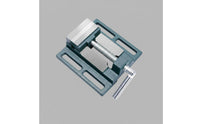 Straight-Jaw Bench Vise Strong Bench Vise with Rotatable Handle Manual Clamp for Milling Machines