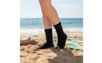 Reef Protection Neoprene Diving Socks Puncture-Proof 3mm Neoprene Water Socks Wear-Resistant Thermal Swim Booties Adjustable Strap for Surfing, Swimming