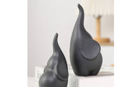 2 Pieces Glazed Elephant Pair Figurines Polished Ceramic Elephant Figurine Reflective Home Decor Matching