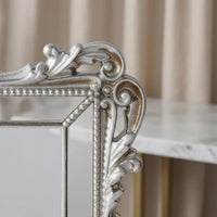 Embossed Scrollwork Ornate Resin Frame Court-Inspired Tabletop Photo Frame Rectangular