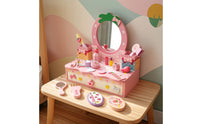 Pink Vanity Set with Accessories Girls Toy Makeup Vanity Princess Toddler for Toddlers