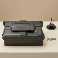 Hard-Shell Electric Cycle Battery Box Durable Electric Bicycle Battery Box Einfach Zu Installieren Batteriebox Mit Ladeanschluss Shielding for Cyclists