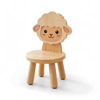 Sturdy Stool with Backrest Low-Height Kids Stool Child-Friendly Furniture Wooden for Playroom