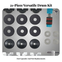 Noise Reduction Cymbal Replacement Parts Set Metal Washers Cymbal Hardware Kit Wing Nuts Drum Accessory Kit Plastic Caps