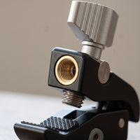 360-Degree Rotating C-Clamp with Ball Head Multi-Functional Versatile Arm Bracket Adjustable Clamp Mount with Thread Adapters Stable for Photographers, Videographers, Streamers, Desk, Studio, Rigging Setups