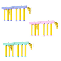 Hanging Rods Wall-Mounted Reaction Coach USB Charging Hand Speed Test Toy Adhesive Pads Foam Rod Reaction Game Pastel Colors