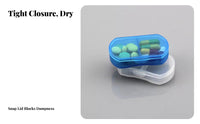 Multi-Compartment Case Portable Health Accessory closureed for voyage, Seniors