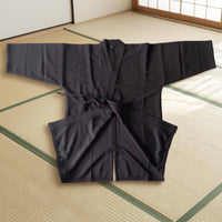 Lightweight Summer Kendo Jacket Long Sleeve Kendo Training Jacket Black Keikogi Shirt Loose Fit