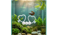 2 Pieces Aquarium Exercise Loop Interactive fishing Training Loop Lightweight with Suction Cup for Bettas